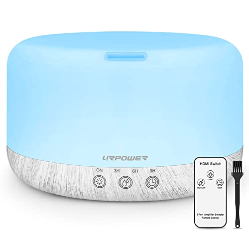 URPOWER 1000ml Ultrasonic Essential Oil Diffuser with Remote Control
