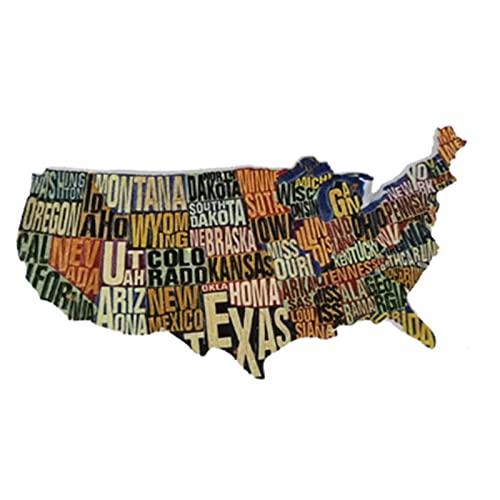 USA Map Souvenir Fridge Magnets