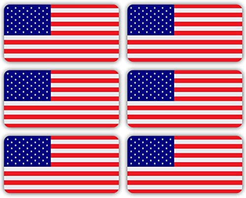 USA Stealthy Flag Hard Hat Stickers