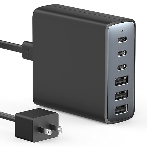 USB C Fast Charger Station with 6 Ports