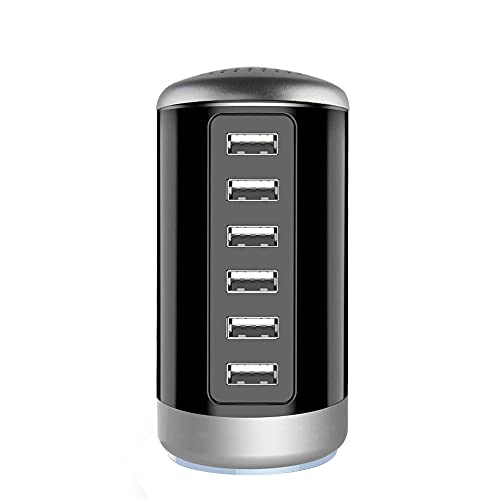 Wyness 6-Port Desktop USB Charger with Smart Technology