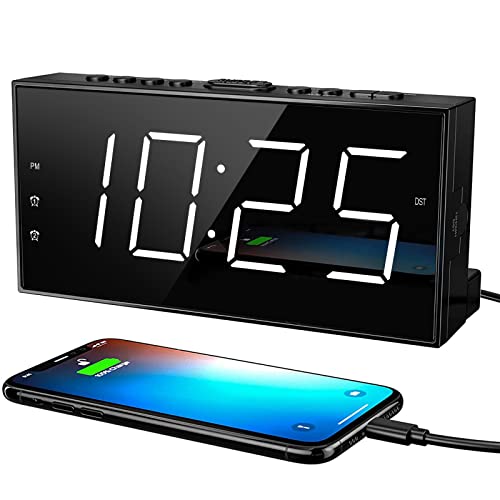 USB Charger Digital Alarm Clock