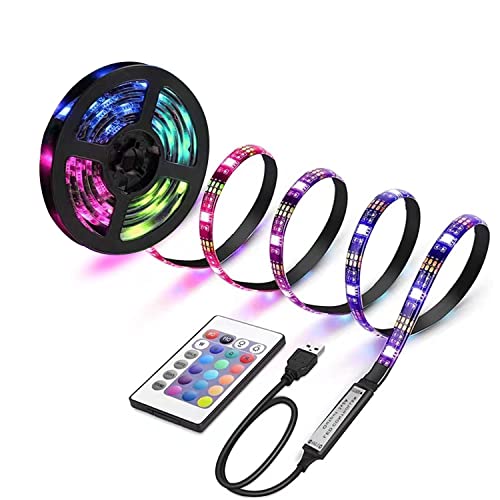 USB Powered RGB 15 Color Led Strip Lights with Remote Control