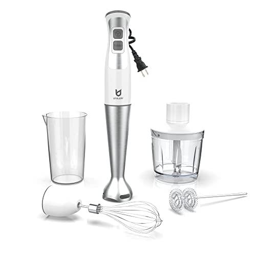 UTALENT 5-in-1 Immersion Hand Blender with 8-Speed Stick