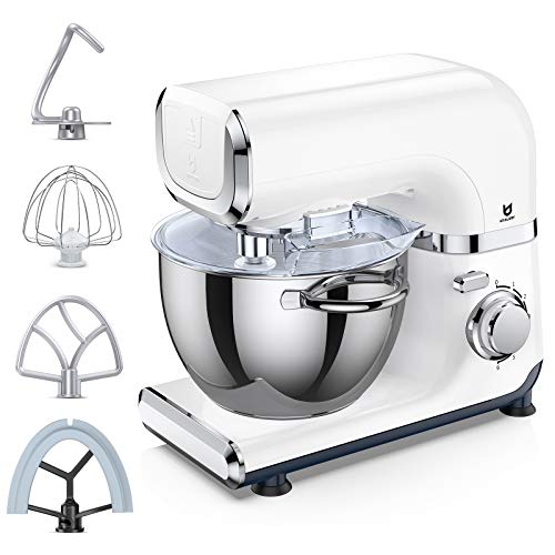 Stand Mixer by BrylaneHome in Red 6 Speeds, 5.5 Liter Bowl + Beater, Dough  Hook & Whisk in 2023