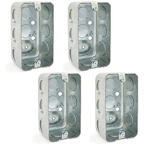 Utility Size Single Gang Electrical Box (4-Pack)