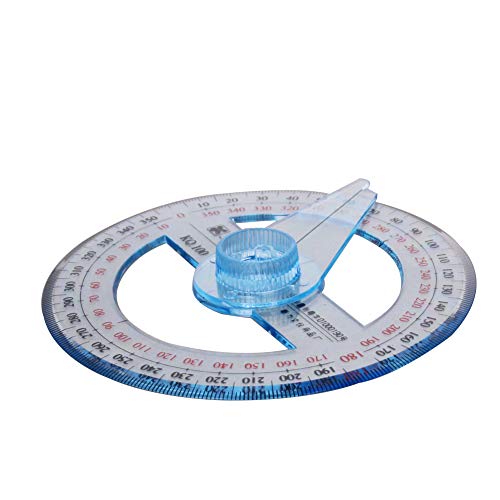 Utoolmart Protractor 360 Degree with Swing Arm Drawing Measuring Tool Stationery