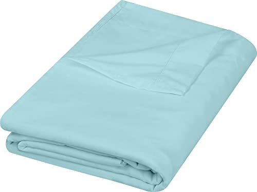 Utopia Bedding Flat Sheet - King Size Spa Blue Microfiber Sheet