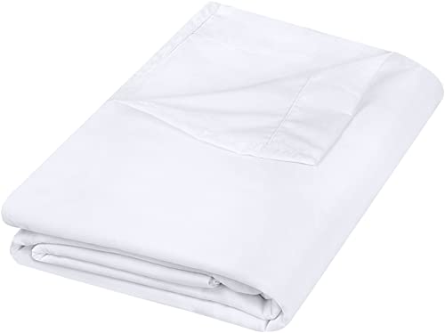 Utopia Bedding Soft Microfiber Flat Sheet - Twin, White