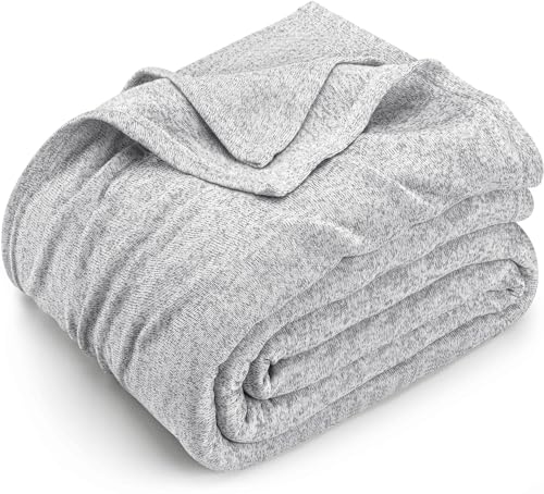 Utopia Bedding King Size Knit Blanket in Cool Grey for Couch & Bed