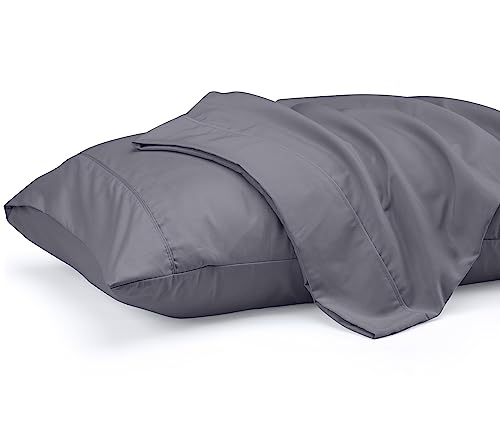 Utopia Bedding Queen Pillowcases - 2 Pack - Soft Microfiber - Grey