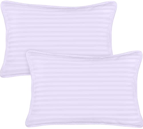 Utopia Bedding Toddler Pillow (White, 2 Pack), 13x18 Pillows for Sleeping,  Soft and Breathable Cotton Blend Shell, Polyester Filling, Small Kids