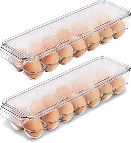 Utopia Home 14-Egg Refrigerator Container with Lid & Handle