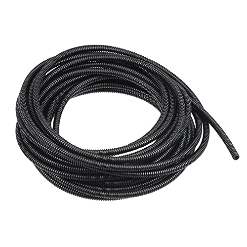 uxcell 10 M Flexible Corrugated Conduit Tube for Garden, Office