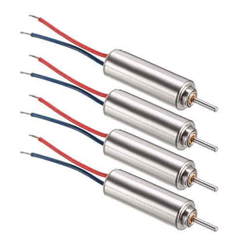 uxcell 4PCS DC 3V Coreless Micro Motor 412 4x12mm for Airplane Model RC