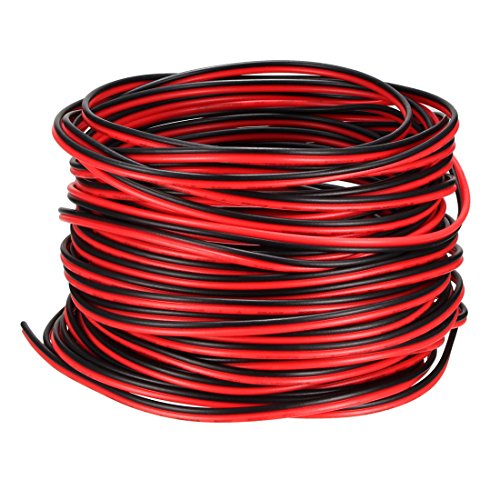uxcell Red Black Wire 2pin Extension Cable Cord