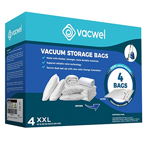 Wevac Medium Vacuum Storage Bag (Medium x 6), Space Saver with Premium  Electric Pump, Double Zip Seal, Special-Grip Clip, Ideal for Clothes,  Blanket Compression and Travelling