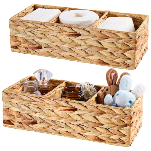 Vagusicc Wicker Baskets for Shelves, Hand-Woven Storage Basket