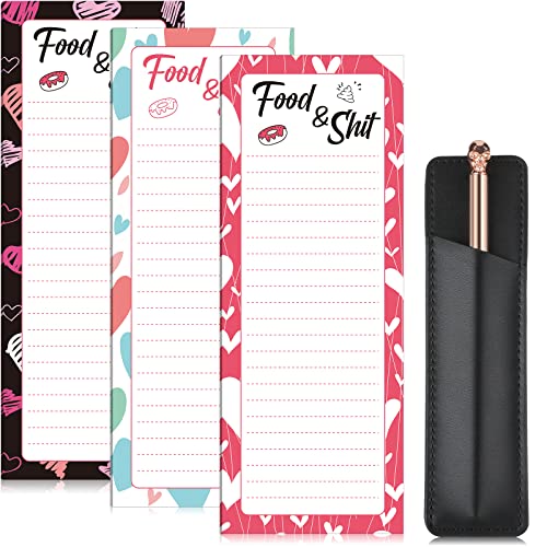 Valentine's Day Magnetic Notepads with Pen Holder