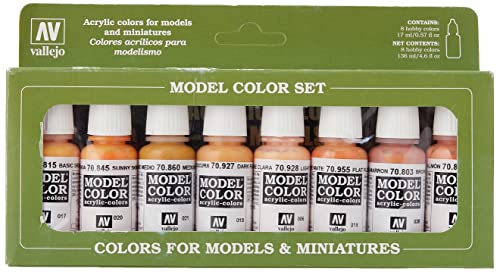 Vallejo Face/Skin Colors Paint Set - High-Quality 8-Color Pack