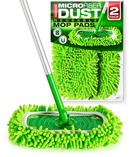 Reusable Dust Mop Pads for Swiffer Sweeper XL, Microfiber Wet &  Dry(green)-2