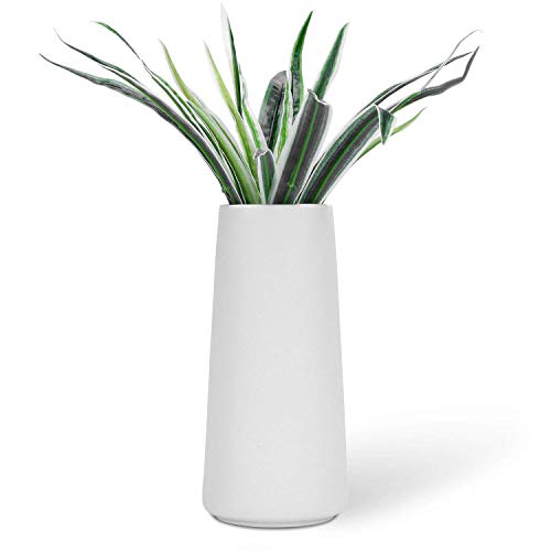 VanEnjoy Minimalist White Ceramic Vase