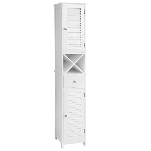 VASAGLE Freestanding Storage Shutter Doors