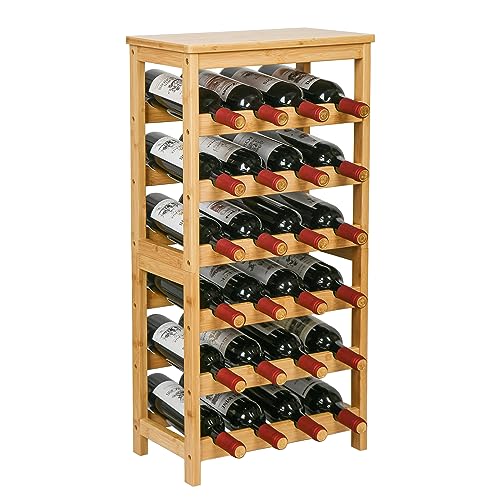 VASMIA Bamboo Wine Rack Shelf