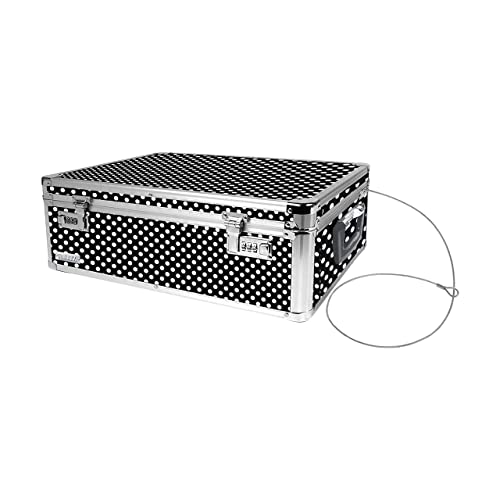 SereneLife Lockable Storage Box, 7 Gallon Capacity Storage Trunk with  Combination Lock, Locking Container Bin for Organization