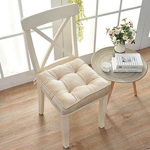 vctops Solid Square Seat Chair Pads Non Skid Soft Comfy Plush Cushion