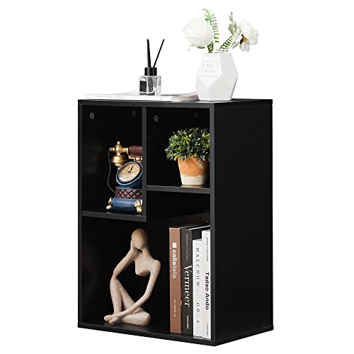VECELO 3-Cube Small Bookshelf