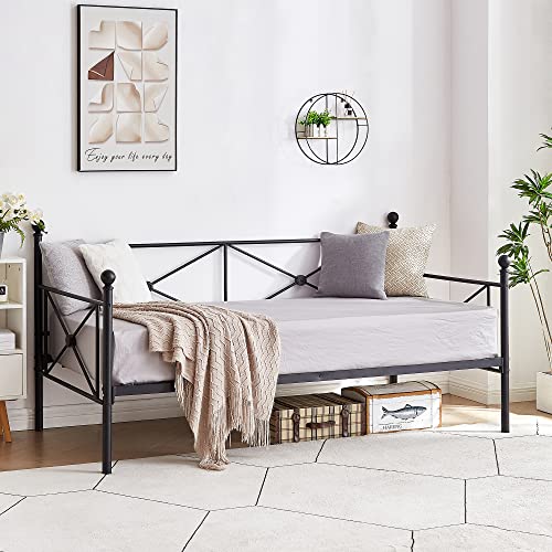 VECELO Classic Metal Daybed Frame