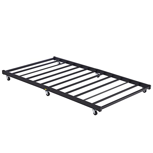 VECELO Twin Roll Out Trundle Bed