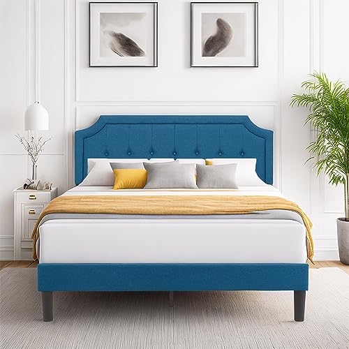 VECELO Upholstered Platform Bed Frame - Review & Features