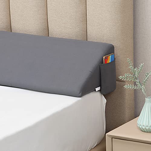 Vekkia Bed Wedge Pillow - Gray, 76x10x6
