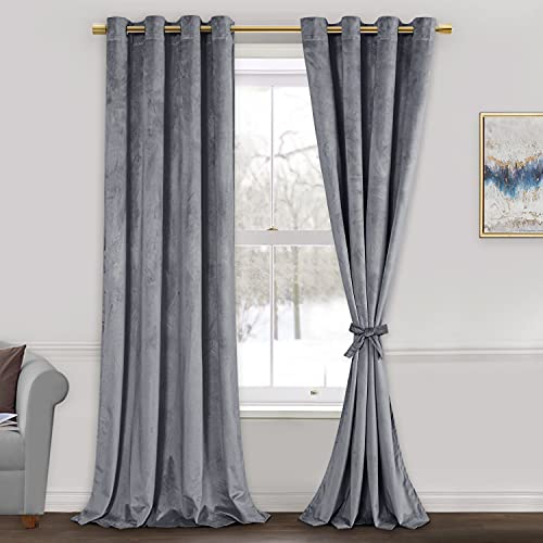 Velvet Curtains 84 inches for Living Room