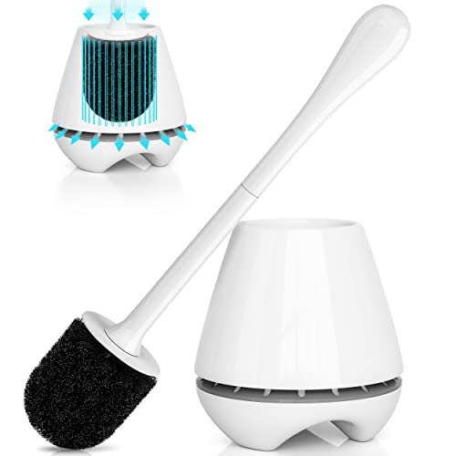 Ventilated Toilet Brush and Holder