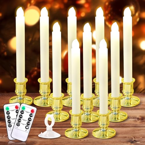 Verdenu Christmas Window Candles with Timer Remote