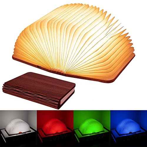 Vergissm Upgraded 360° Folding Book Light with 5 LED Colors