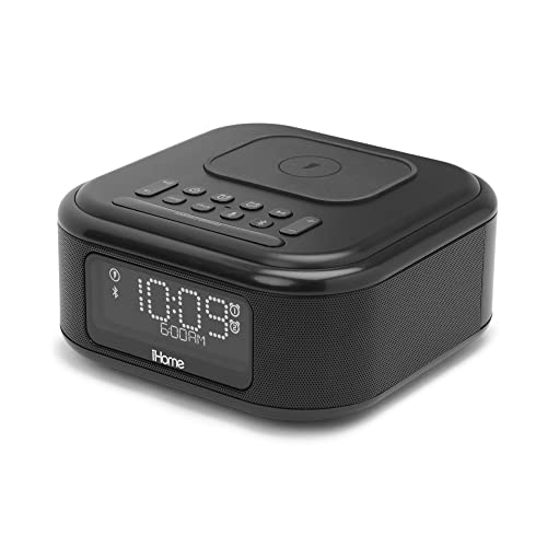 Versatile Alarm Clock with Wireless Charging and Bluetooth Speaker