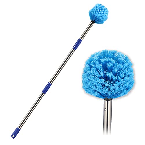 Versatile and Durable Cobweb Duster with Extension Pole