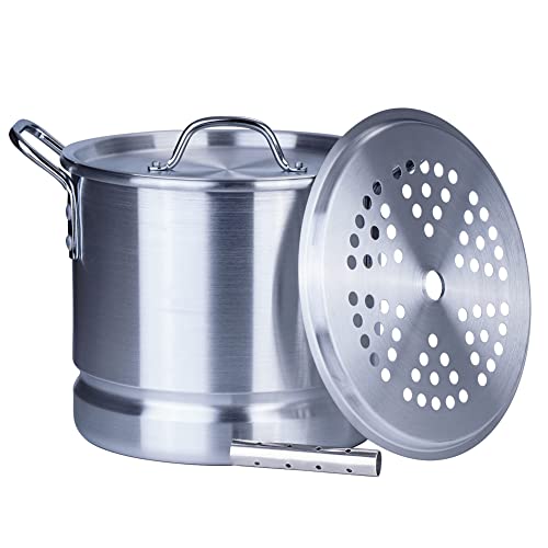  2 Tier Stainless Steel Stackable Cookware Tamale Food Steamer  Pot For Cooking Pots/Saucepan Set 4 pc w/Rack & Basket Tray, Dumpling  Steamer, Steamer For Cooking, Vegetable Steamer 26cm/ 14qt Lake Tian