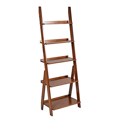 Versatile Bamboo Bookshelf & Ladder Shelf: Organize With Style