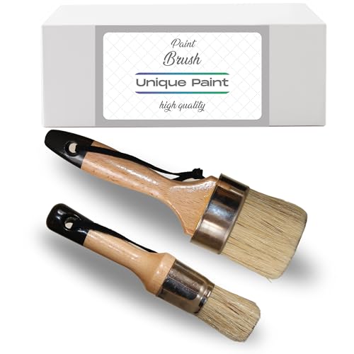 Versatile Chalk Wax Paint Brush Set - Premium Quality Brushes for Furniture Painting and More
