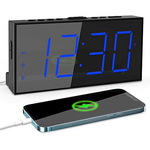Versatile Digital Alarm Clock with Dual Alarms and USB Charger
