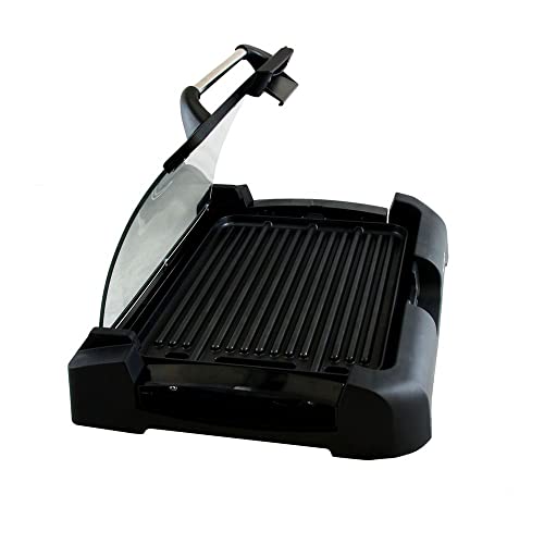 Versatile Dual Surface Indoor Grill and Griddle with Glass Lid