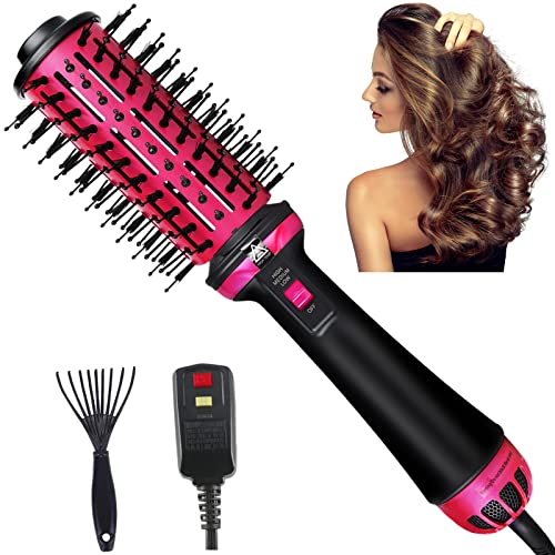 Versatile Hair Dryer Brush for Quick Drying, Straightening, and Curling