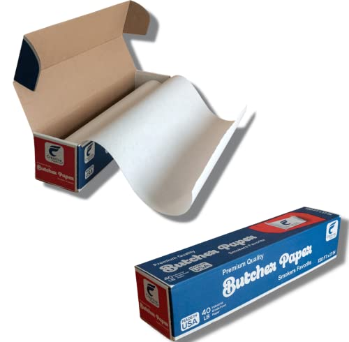 Versatile White Butcher Paper Roll for BBQ Smoking and Wrapping Meat