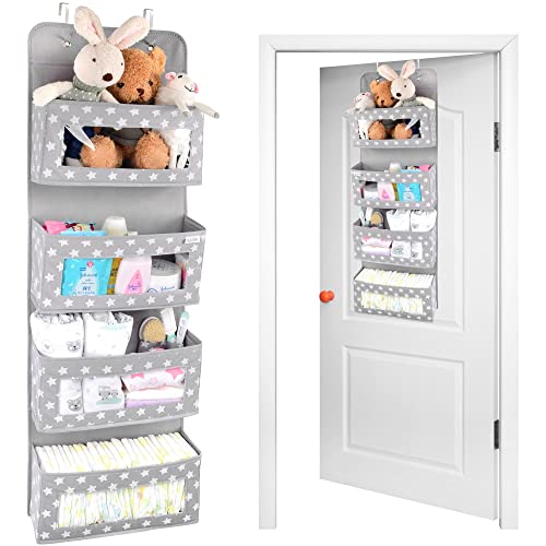 Vesta Baby Over Door Hanging Organizer: 4-Pocket Storage Solution