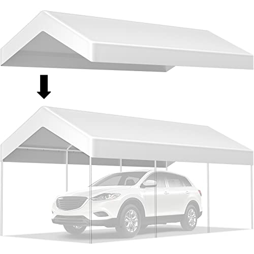 VEVOR 10 x 20 ft Carport Replacement Canopy Cover